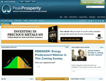 Tablet Screenshot of peakprosperity.com